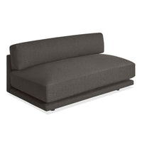 Sunday 65" Armless Sofa in Kelso Charcoal - Angle 3