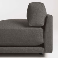 Sunday 65" Armless Sofa in Kelso Charcoal - Angle 7