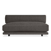 Sunday 65" Armless Sofa in Kelso Charcoal - Angle 1