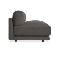 Sunday 65" Armless Sofa in Kelso Charcoal - Angle 4