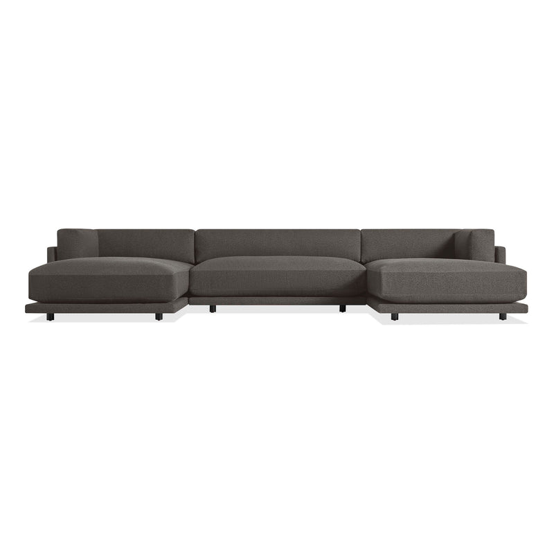 Sunday U-Shaped Sectional Sofa in Kelso Charcoal