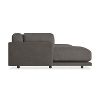 Sunday U-Shaped Sectional Sofa in Kelso Charcoal - Angle 4
