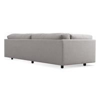Sunday 102&quot; Sofa in Agnew Grey - Angle 5