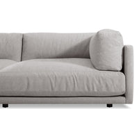 Sunday 102&quot; Sofa in Agnew Grey - Angle 7