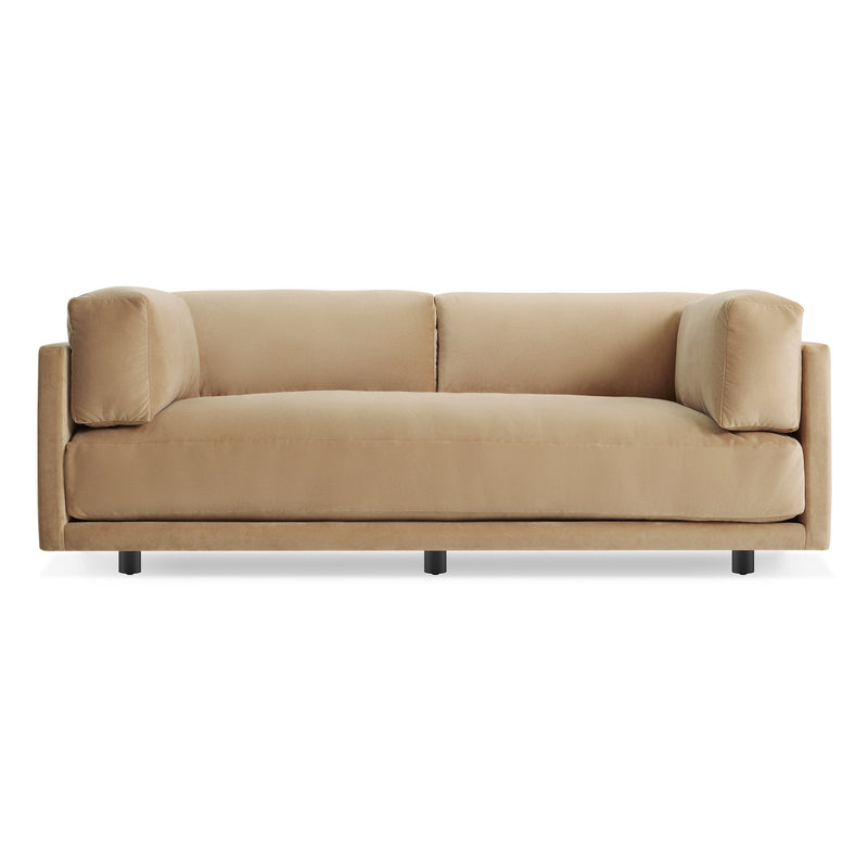 Sunday 82" Sofa in Camel Velvet - Angle 2