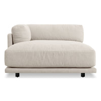 Sunday Chaise in Sanford Linen - Angle 3