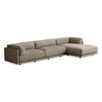Sunday Sofa with Chaise in Sanford Black - Angle 7