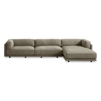 Sunday Sofa with Chaise in Sanford Black - Angle 5
