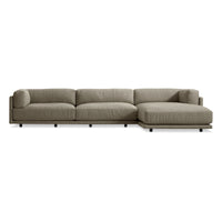 Sunday Sofa with Chaise in Sanford Black - Angle 2