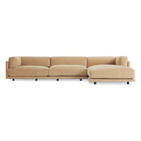 Sunday Long and Low in Camel Velvet - Angle 8