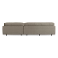 Sunday Small Sofa with Chaise in Sanford Black - Angle 9