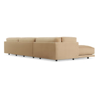 Sunday Long and Low in Camel Velvet - Angle 12