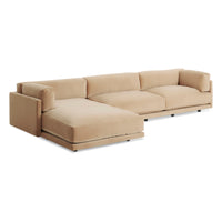 Sunday Long and Low in Camel Velvet - Angle 11