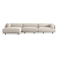 Sunday Sofa with Chaise in Sanford Linen - Angle 2