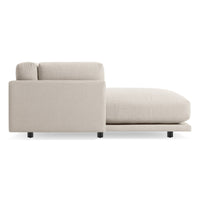Sunday Small Sofa with Chaise in Sanford Linen - Angle 7