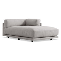 Sunday Chaise in Agnew Grey - Angle 5