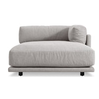 Sunday Chaise in Agnew Grey - Angle 4