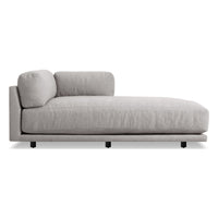 Sunday Chaise in Agnew Grey - Angle 2