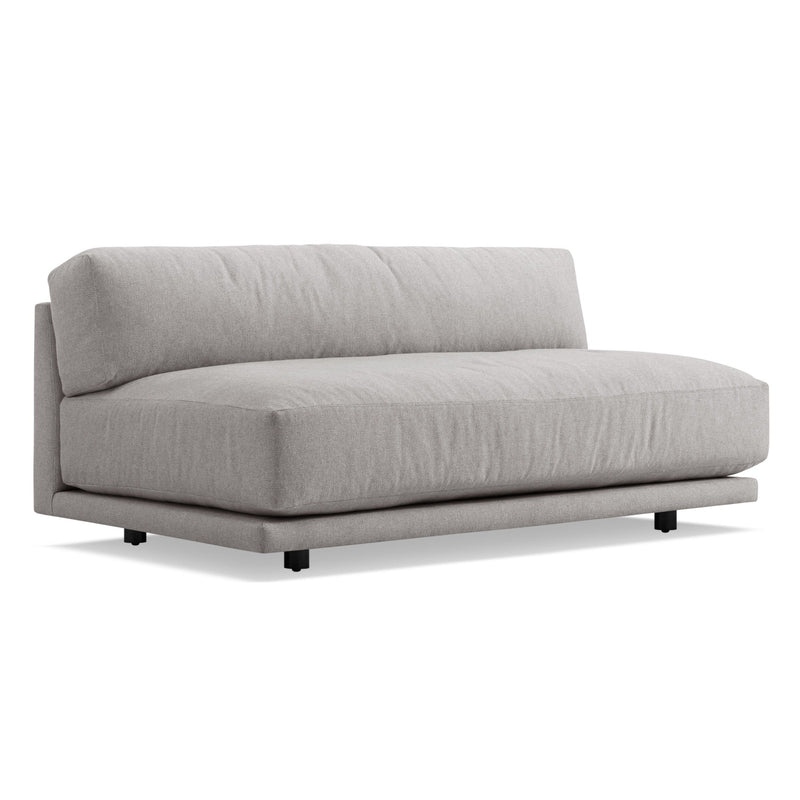 Sunday 65" Armless Sofa in Agnew Grey