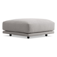 Sunday Small Ottoman in Agnew Grey - Angle 2