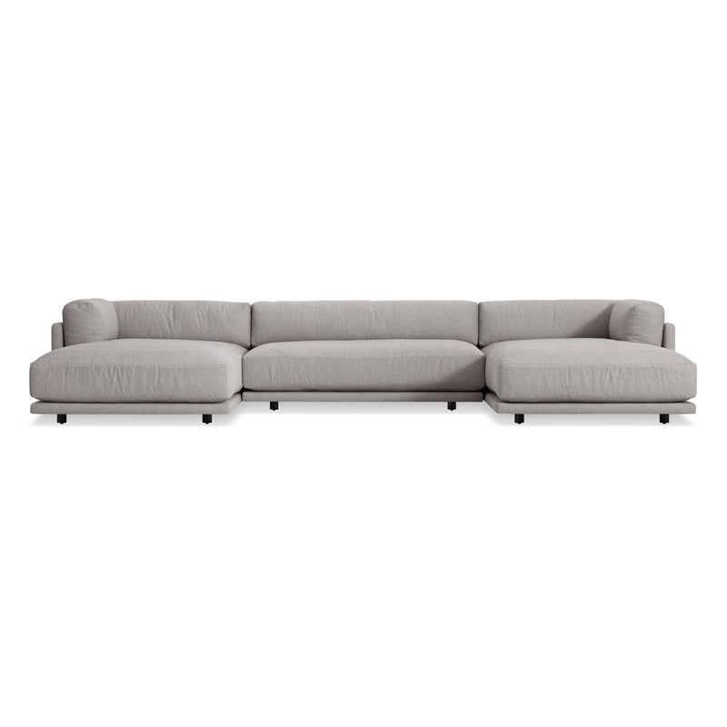 Sunday U-Shaped Sectional Sofa in Agnew Grey