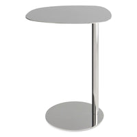 Swole Tall Table in Polished Stainless - Angle 2