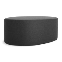 Swole Large Ottoman in Vesper Charcoal - Angle 1