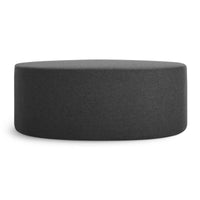 Swole Large Ottoman in Vesper Charcoal - Angle 3
