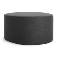 Swole Large Ottoman in Vesper Charcoal - Angle 5
