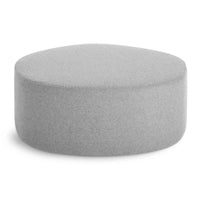 Swole Large Ottoman in Vesper Light Grey - Angle 4
