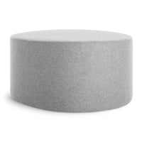 Swole Large Ottoman in Vesper Light Grey - Angle 5