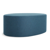 Swole Large Ottoman in Vesper Marine Blue - Angle 1