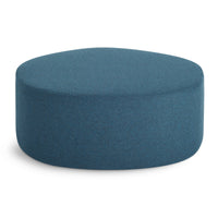 Swole Large Ottoman in Vesper Marine Blue - Angle 4