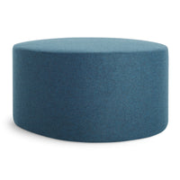 Swole Large Ottoman in Vesper Marine Blue - Angle 5