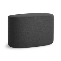 Swole Medium Ottoman in Vesper Charcoal - Angle 1