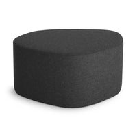 Swole Medium Ottoman in Vesper Charcoal - Angle 4