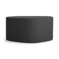 Swole Medium Ottoman in Vesper Charcoal - Angle 3