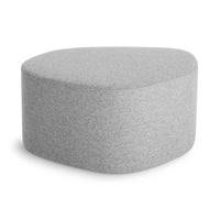 Swole Medium Ottoman in Vesper Light Grey - Angle 4