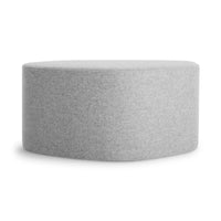 Swole Medium Ottoman in Vesper Light Grey - Angle 3