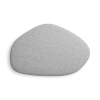 Swole Medium Ottoman in Vesper Light Grey - Angle 6