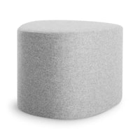 Swole Medium Ottoman in Vesper Light Grey - Angle 5