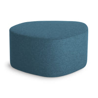 Swole Medium Ottoman in Vesper Marine Blue - Angle 4