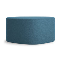 Swole Medium Ottoman in Vesper Marine Blue - Angle 3