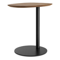Swole Wood Small Table in Walnut / Black - Angle 5