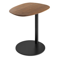Swole Wood Small Table in Walnut / Black - Angle 6