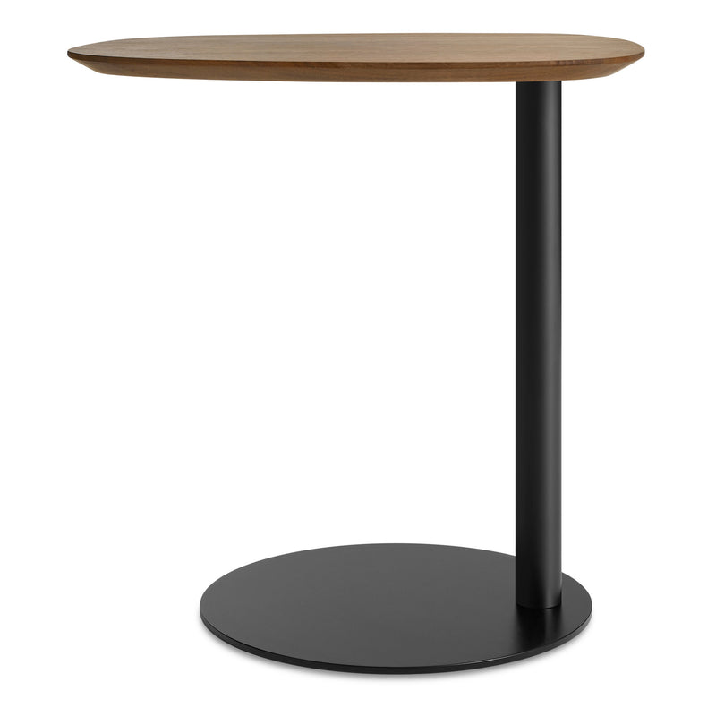Swole Wood Small Table in Walnut / Black - Angle 1