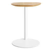 Swole Wood Small Table in White Oak / White - Angle 6