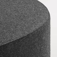 Swole Small Ottoman in Vesper Charcoal - Angle 8