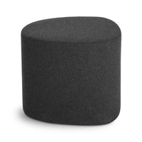 Swole Small Ottoman in Vesper Charcoal - Angle 4