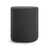 Swole Small Ottoman in Vesper Charcoal - Angle 5